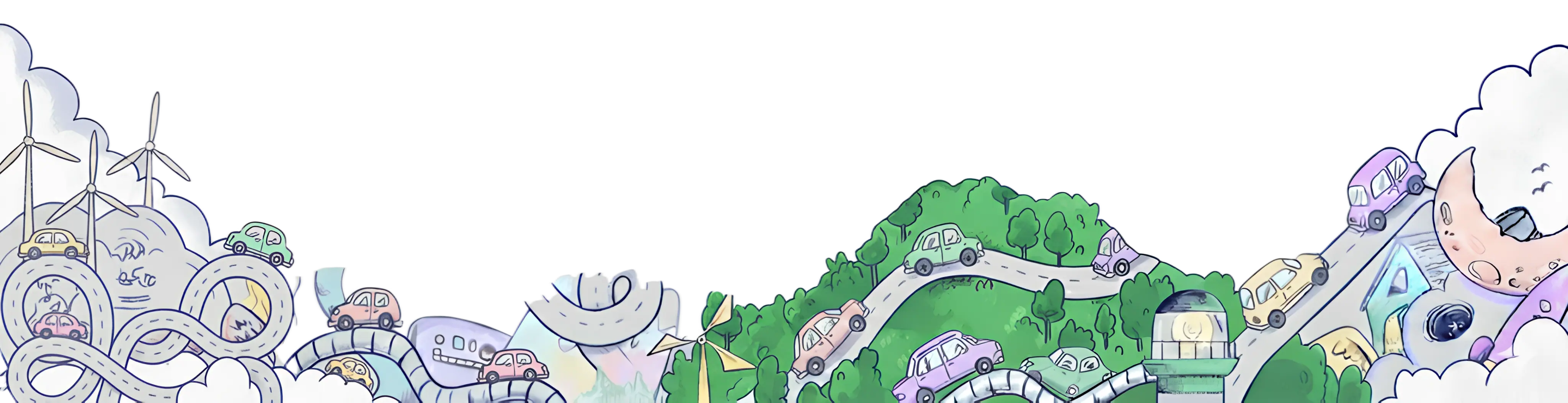 Fondo decorativo para la sección de alquiler de coches en Madrid